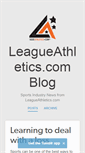 Mobile Screenshot of blog.leagueathletics.com